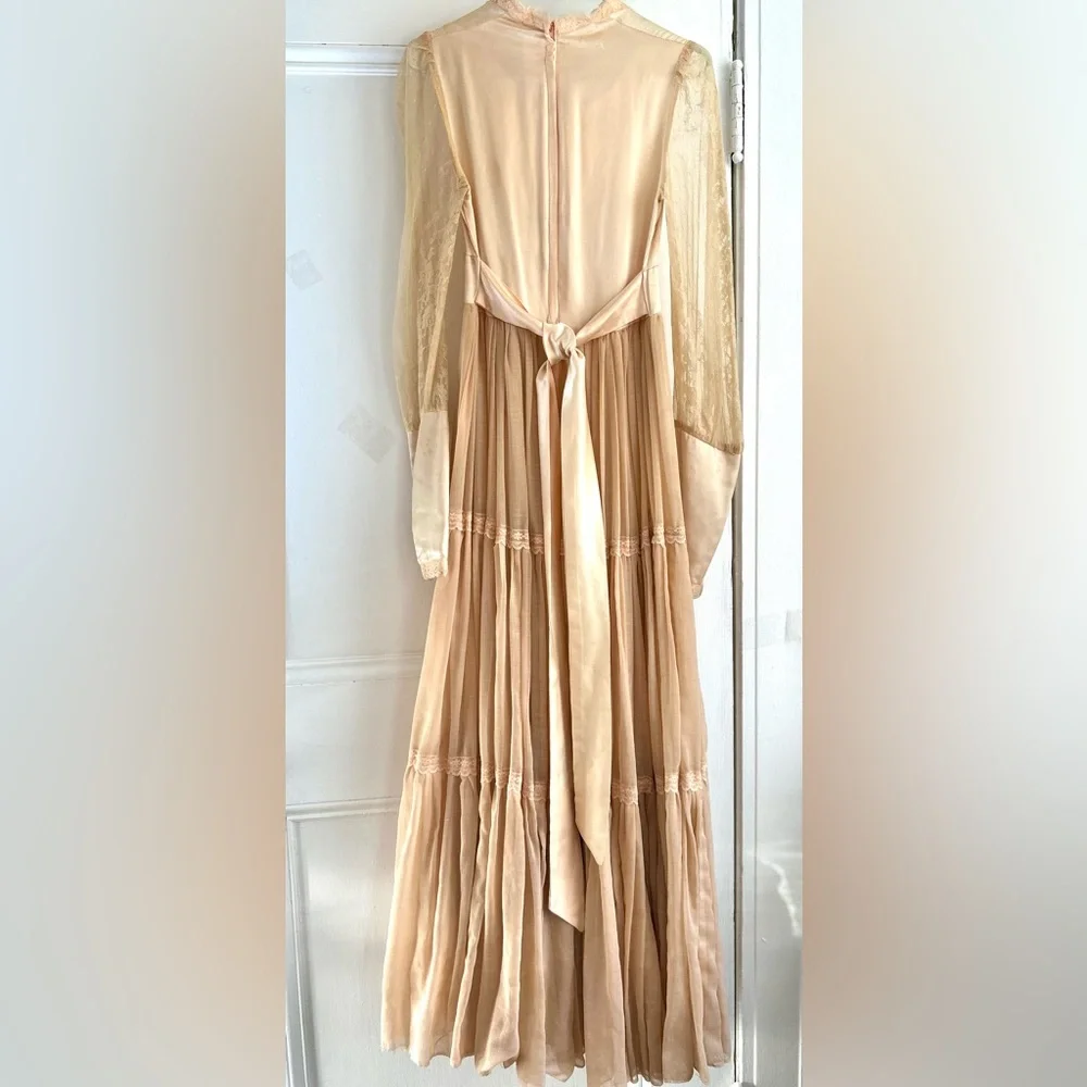 Vintage Gunne Sax by Jessica San Francisco Prairie Maxi Dress Size 7 - Picture 7 of 17